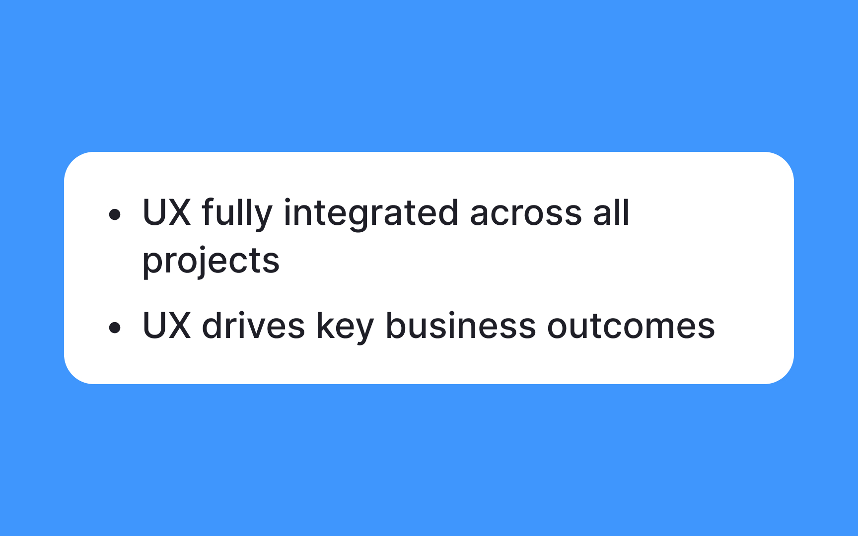Stages of UX maturity Best Practice