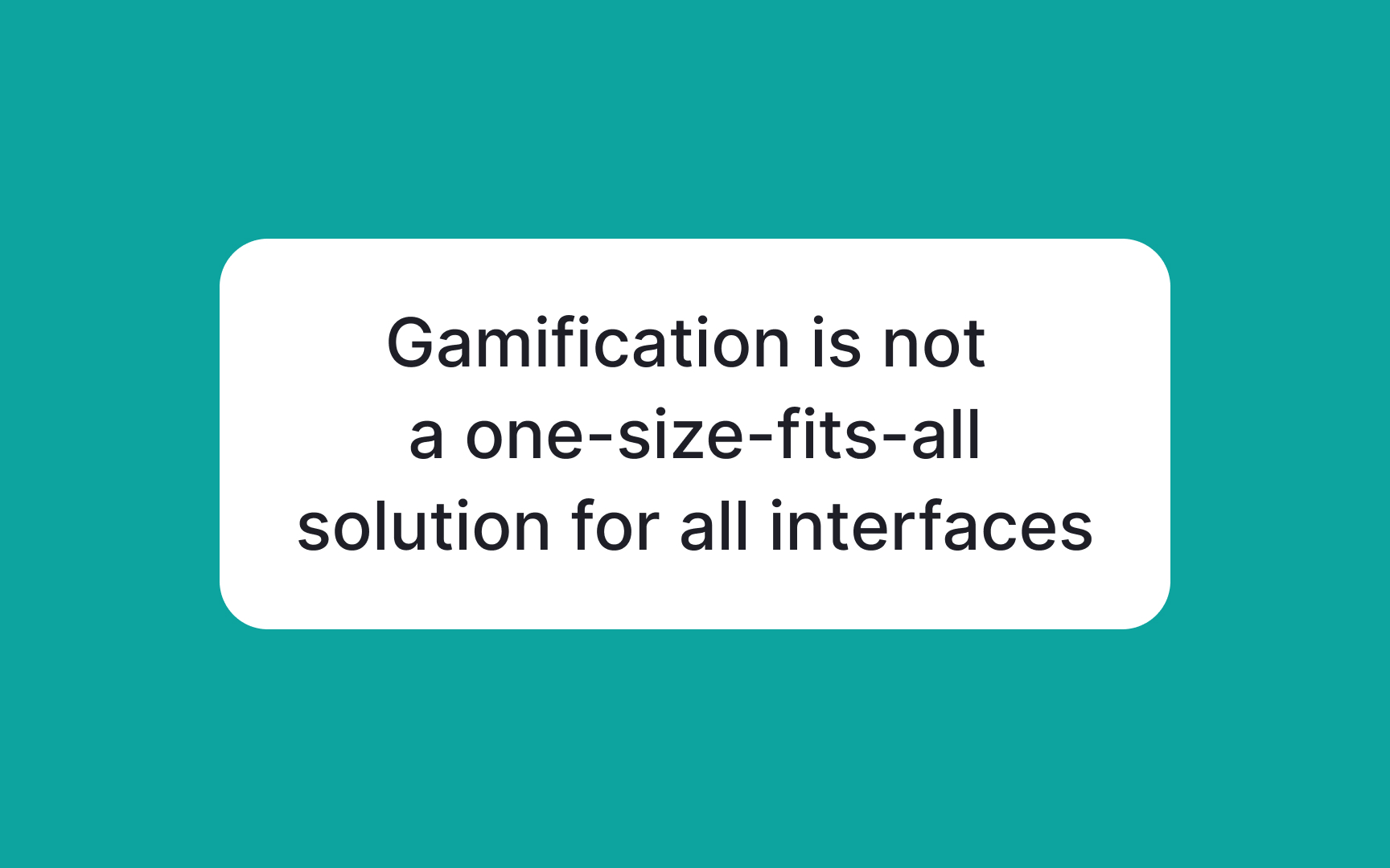 What gamification is not Best Practice