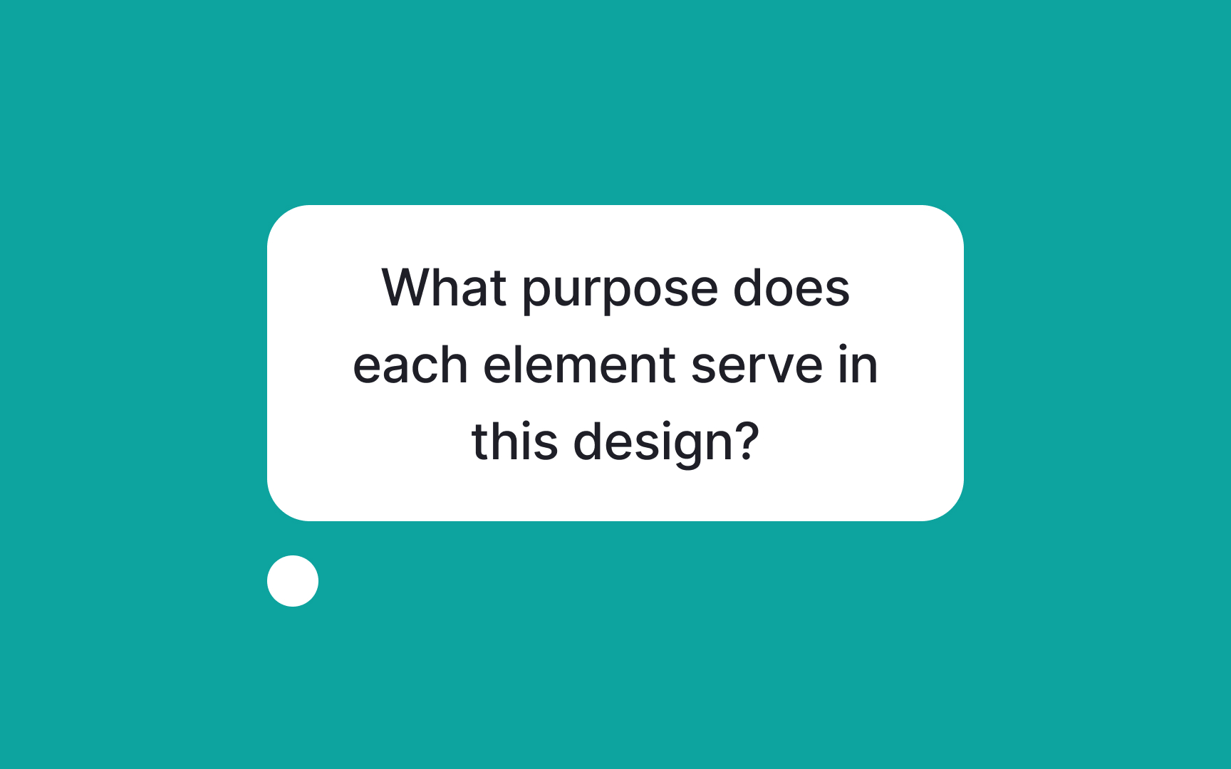 Minimize visual clutter Best Practice