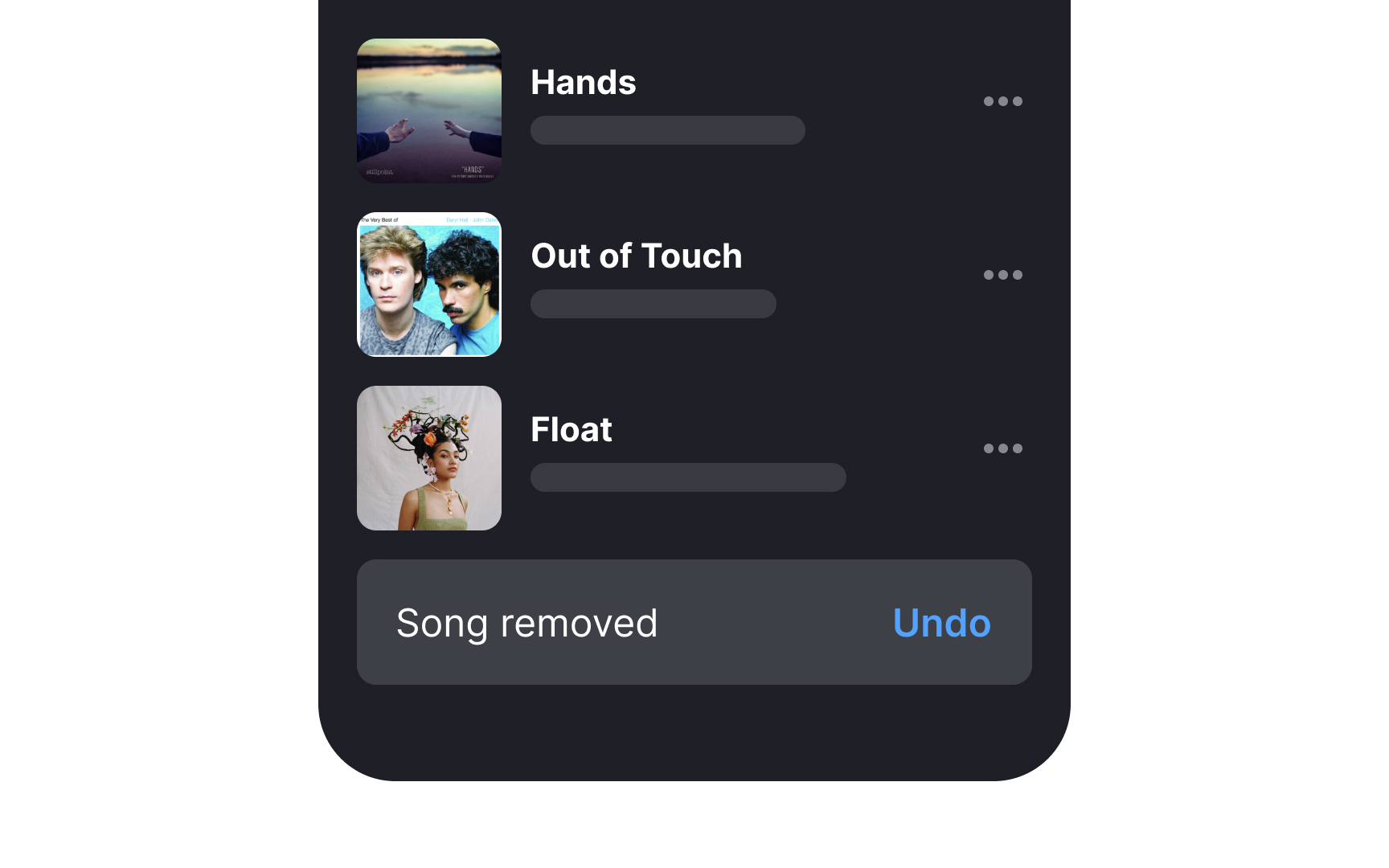 Allow undoing recent actions Best Practice