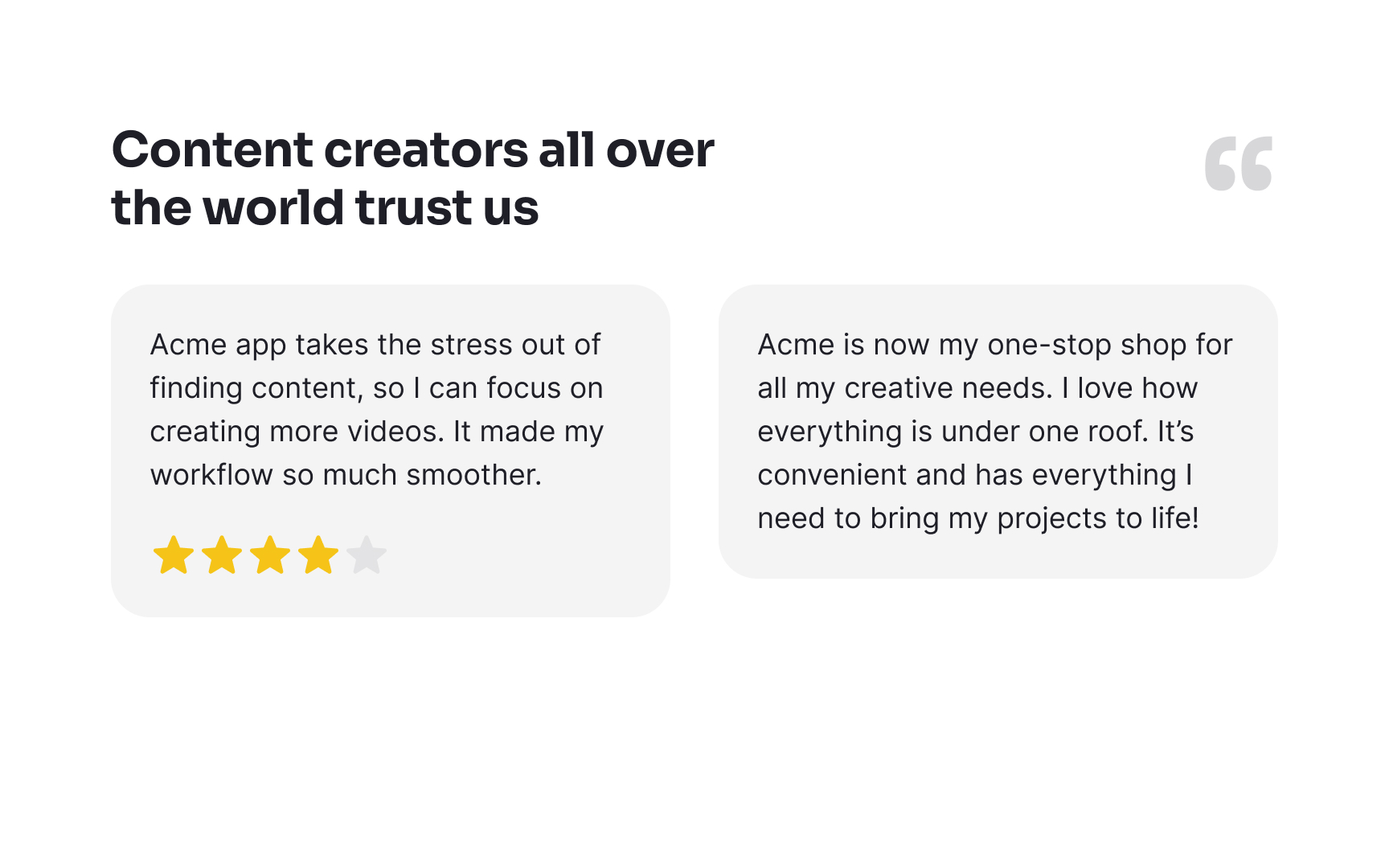 Include badges Bad Practice