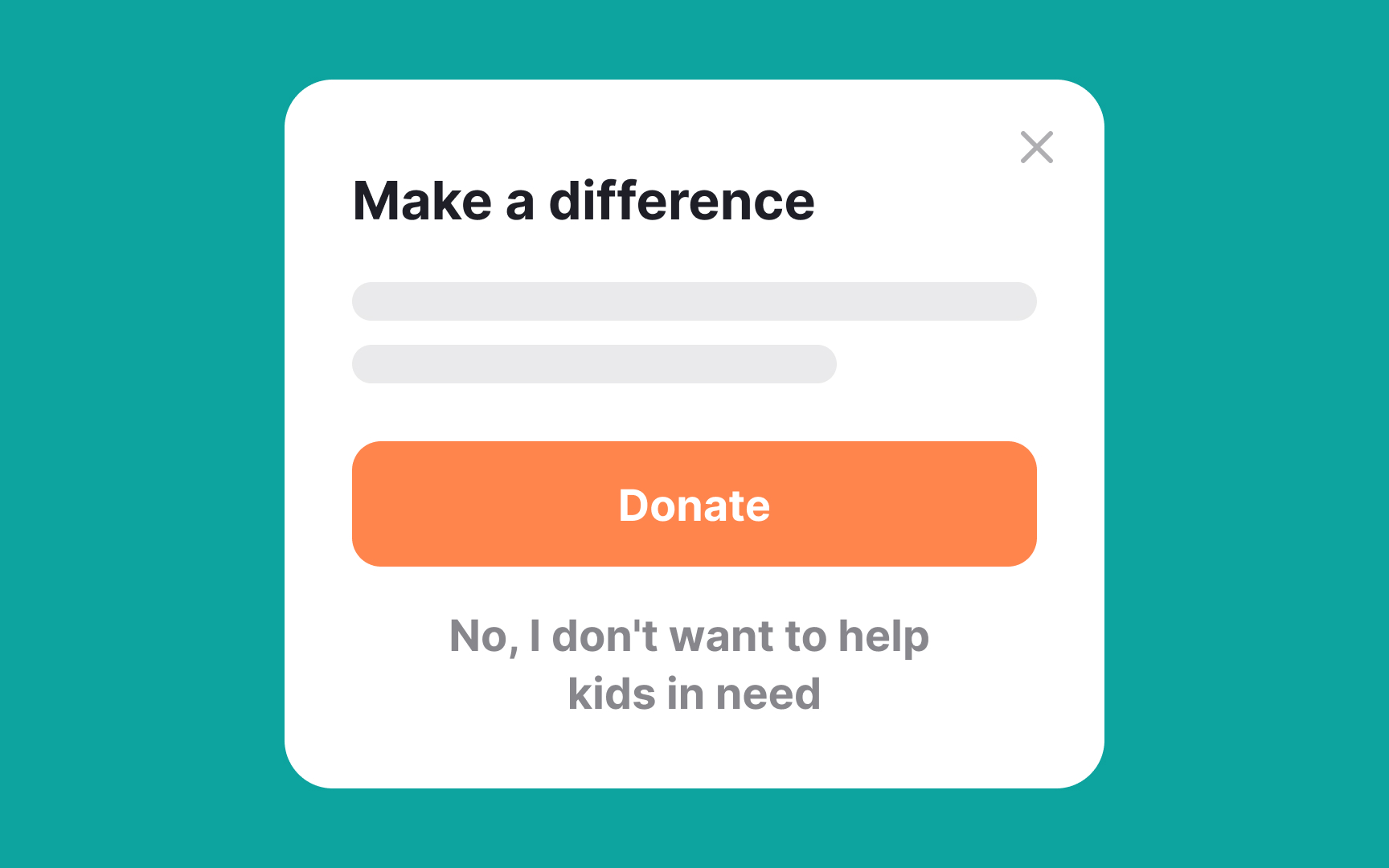 Imposing guilt Bad Practice