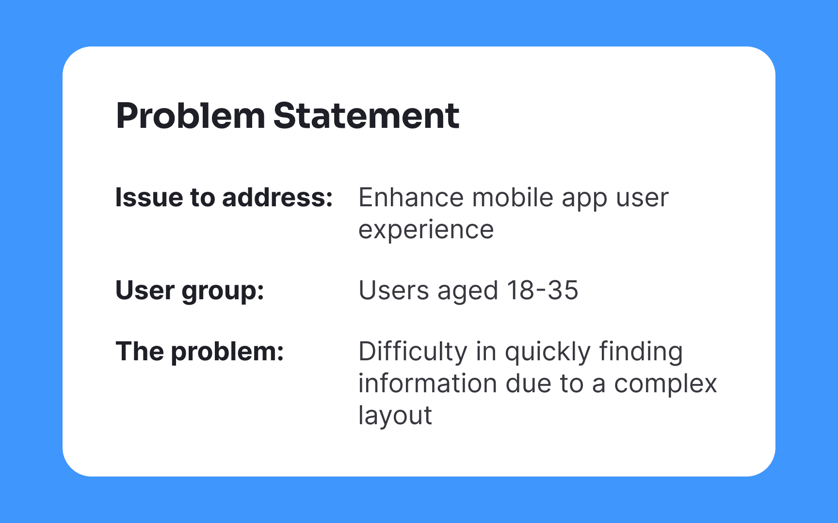 Define the problem Best Practice