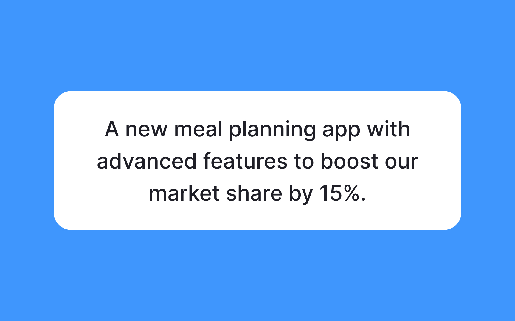 Problem statement formulation Bad Practice