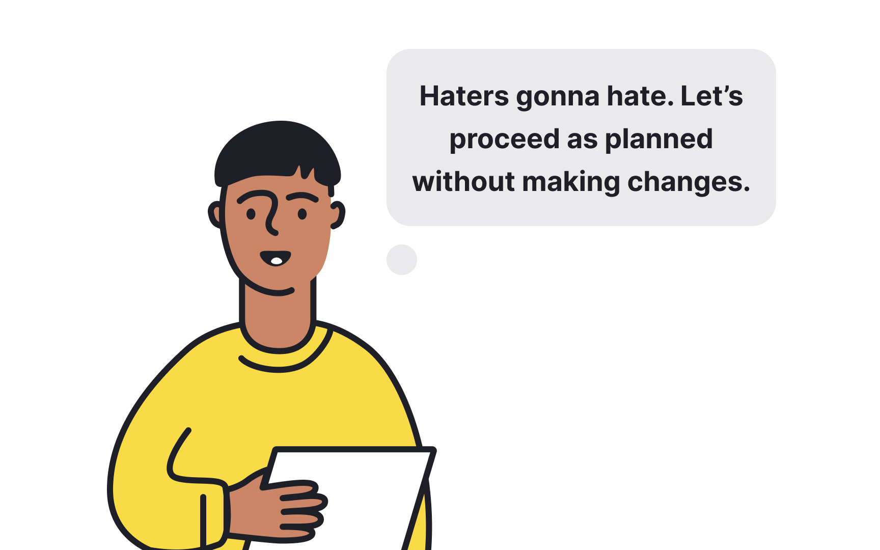 Learn from failures Bad Practice