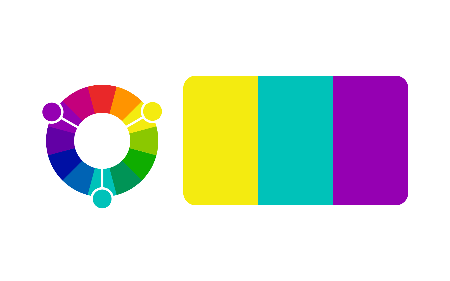 Triadic color schemes