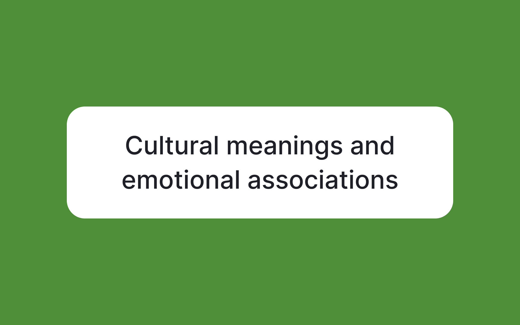 Leverage emotional associations