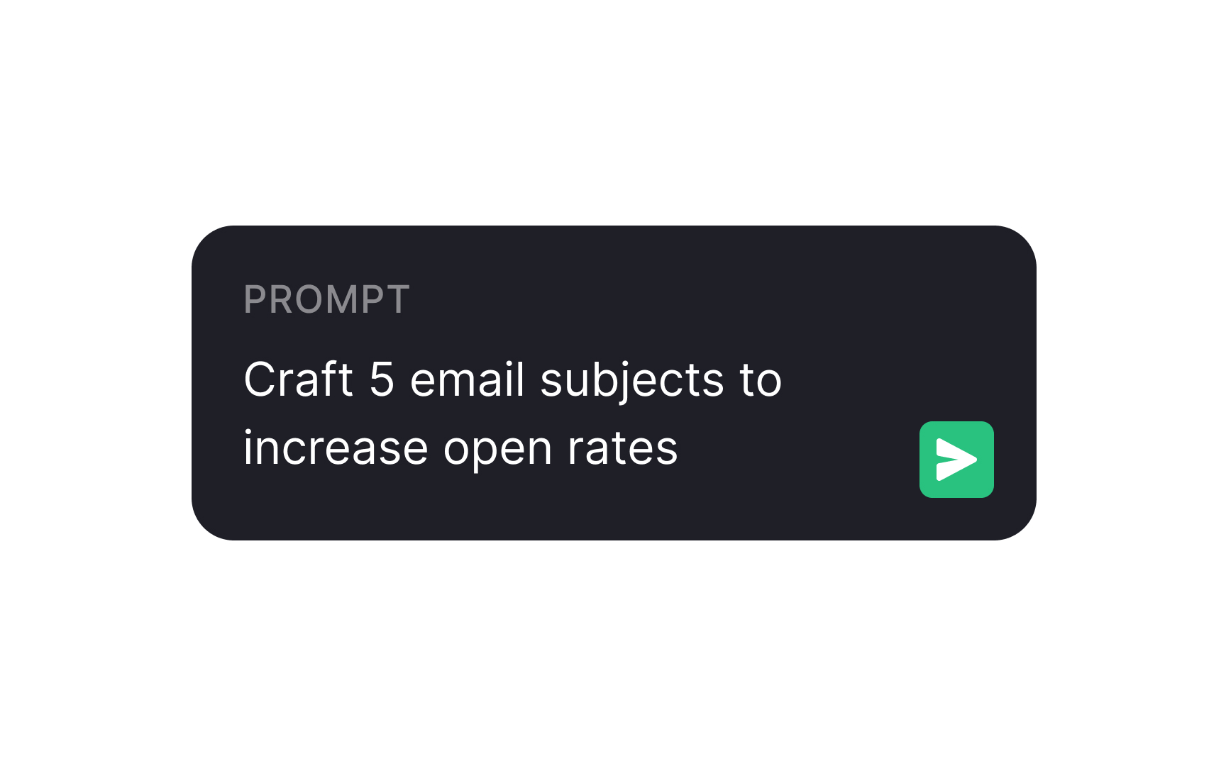 Describe a goal and desired result Best Practice