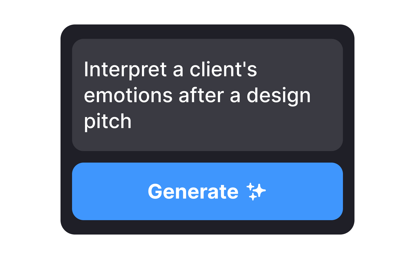 Ideate for new designs Bad Practice