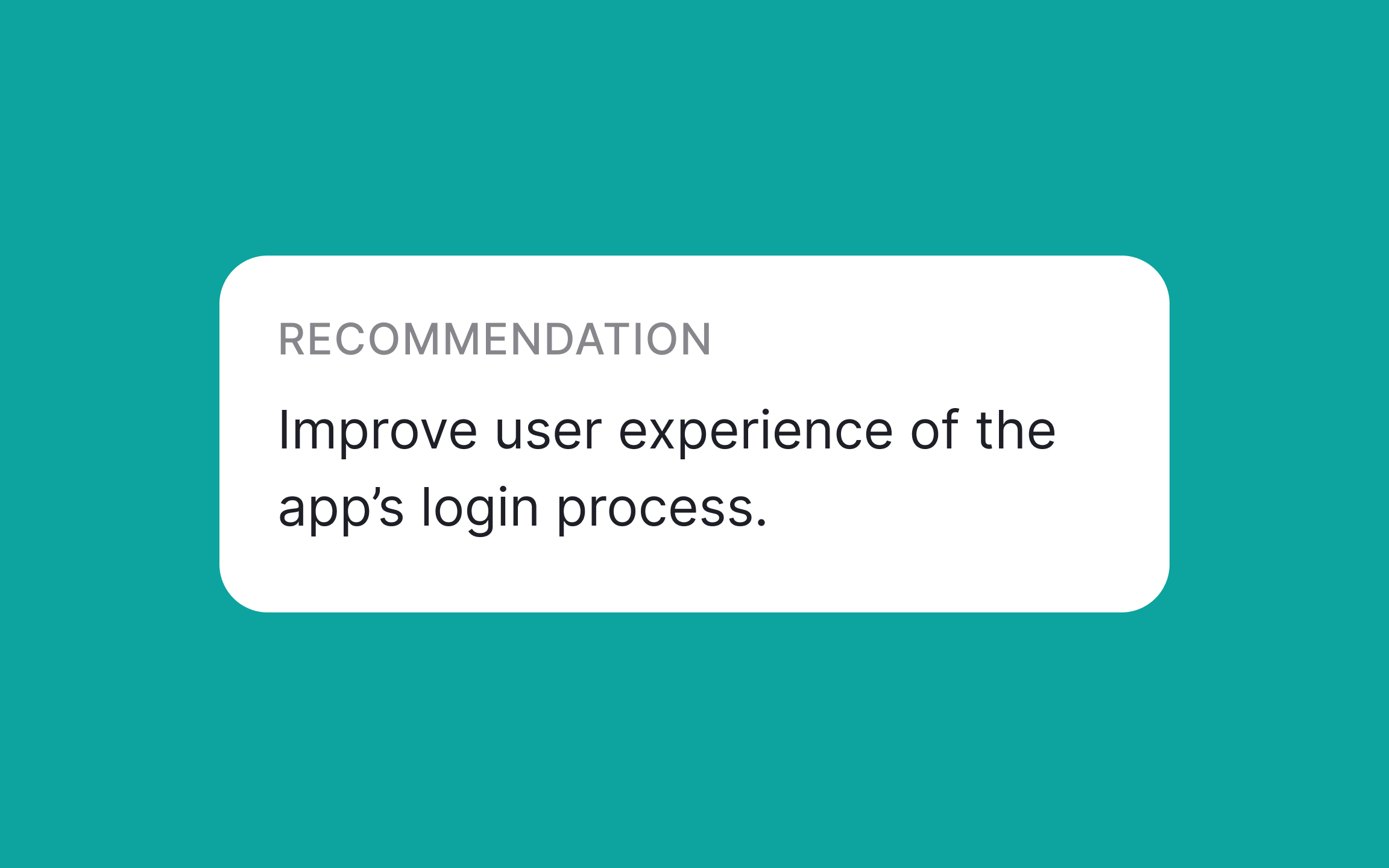 Vague summaries and recommendations Bad Practice