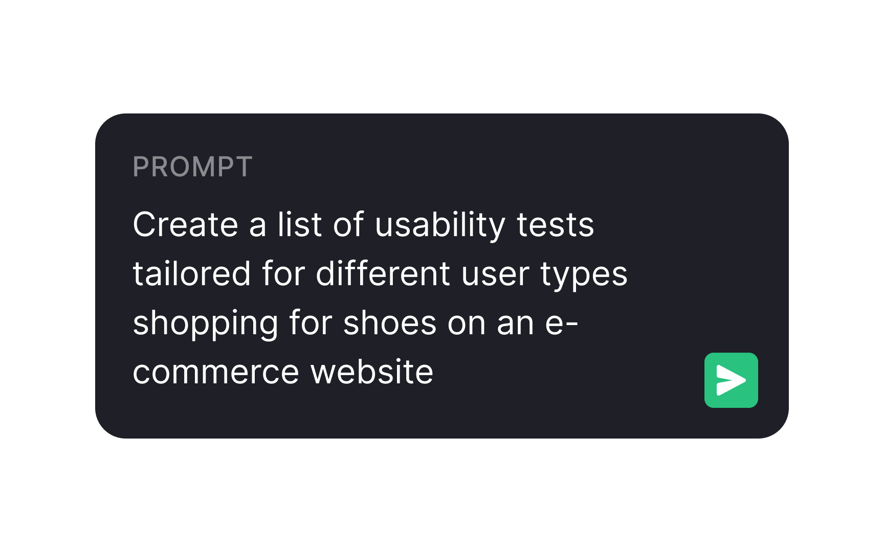 Generate usability tests Bad Practice