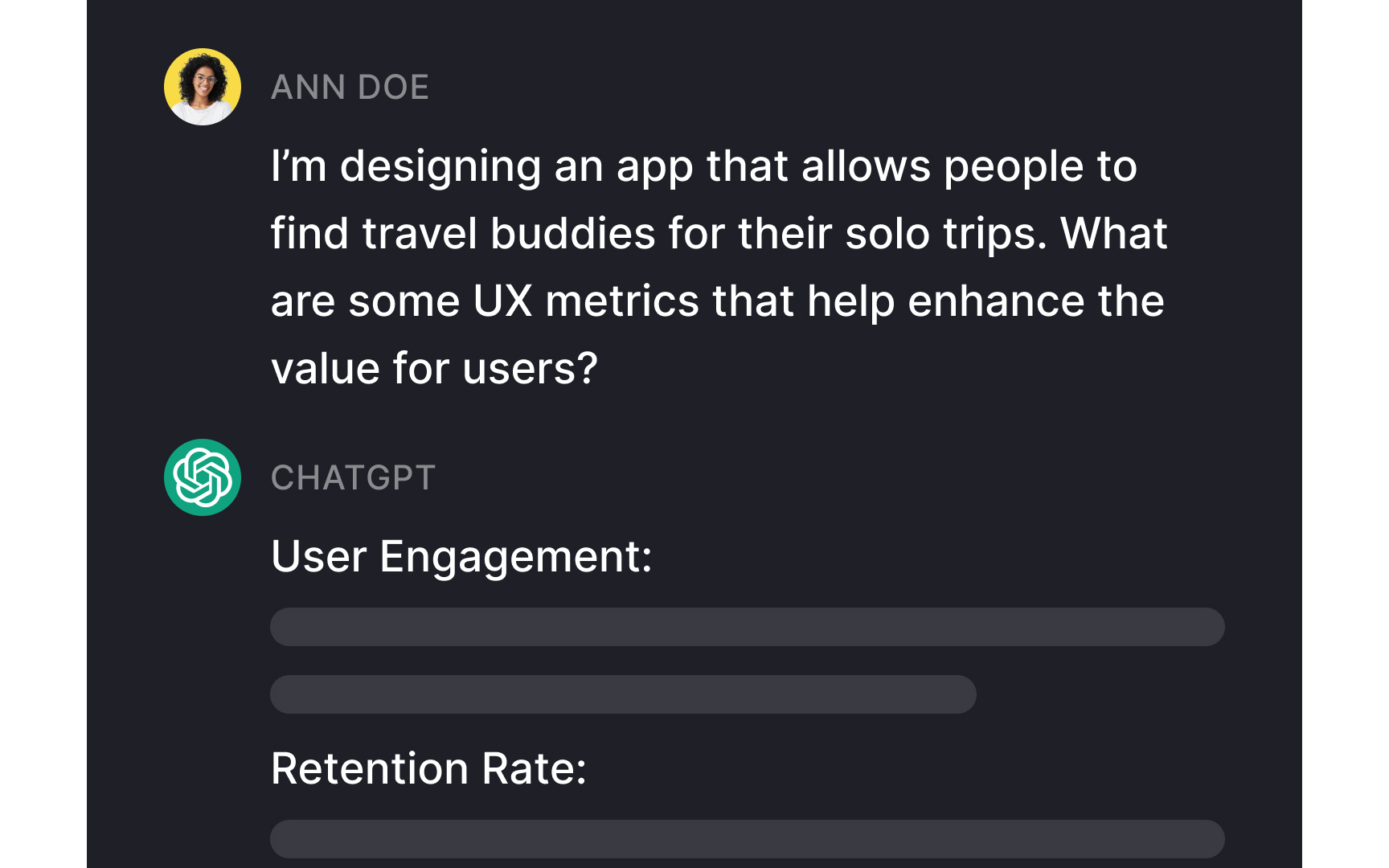 Define key UX metrics