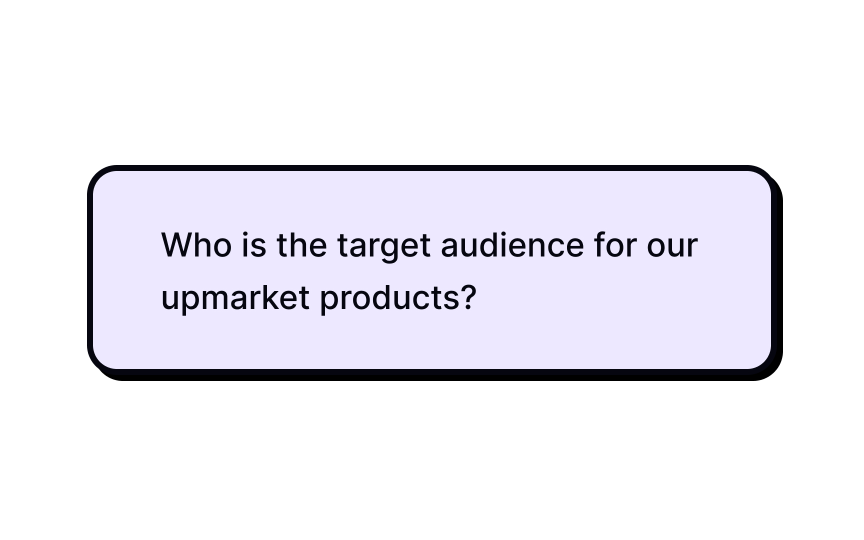 Articulate the goals Bad Practice