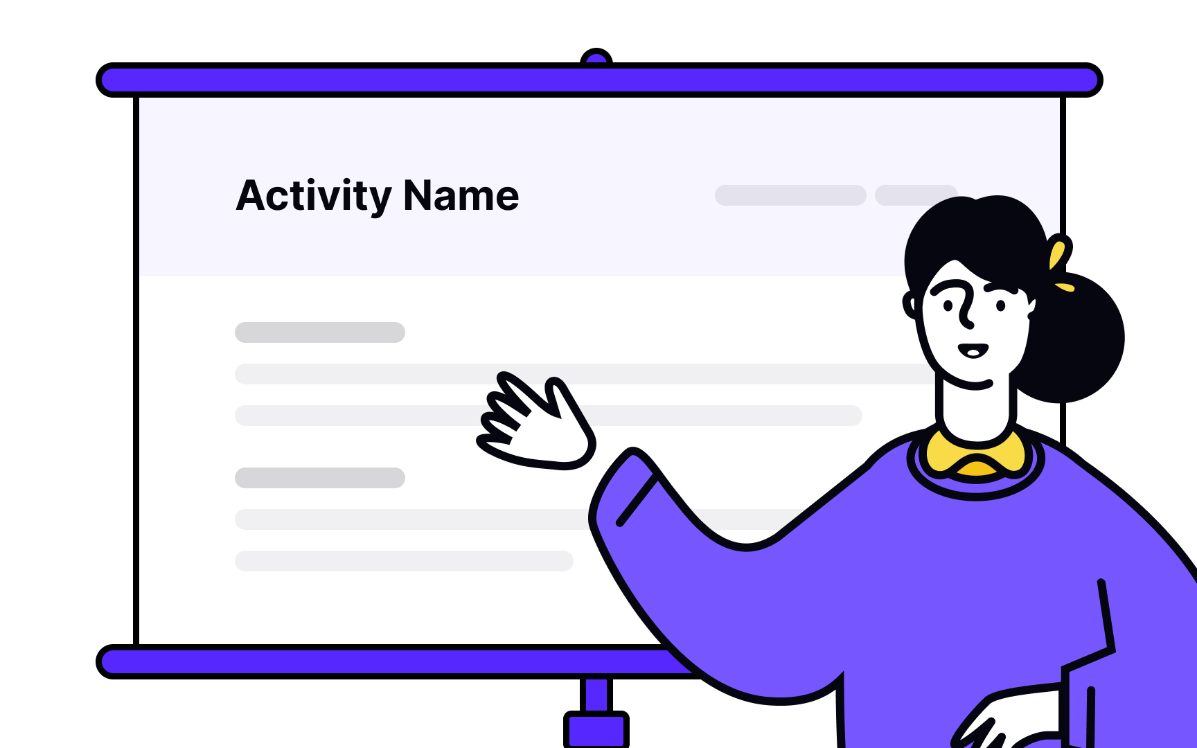 Include information necessary for activities