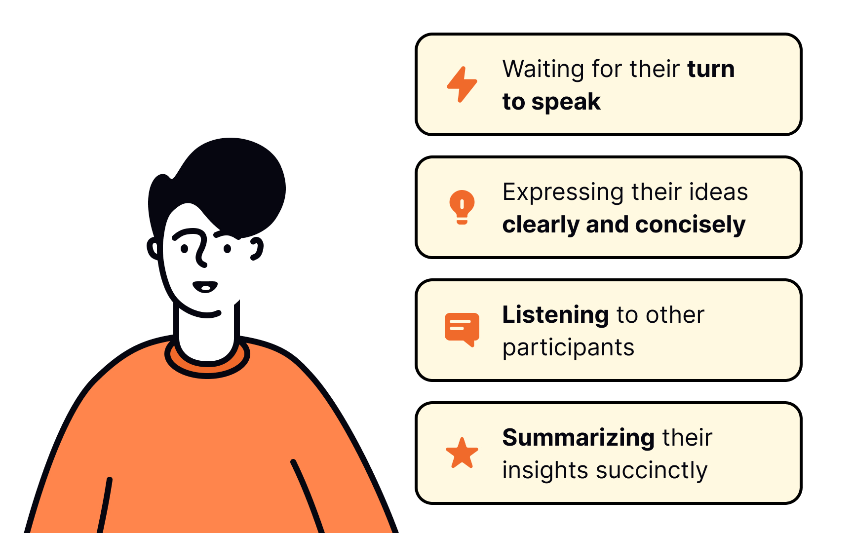 Dominating participants Best Practice