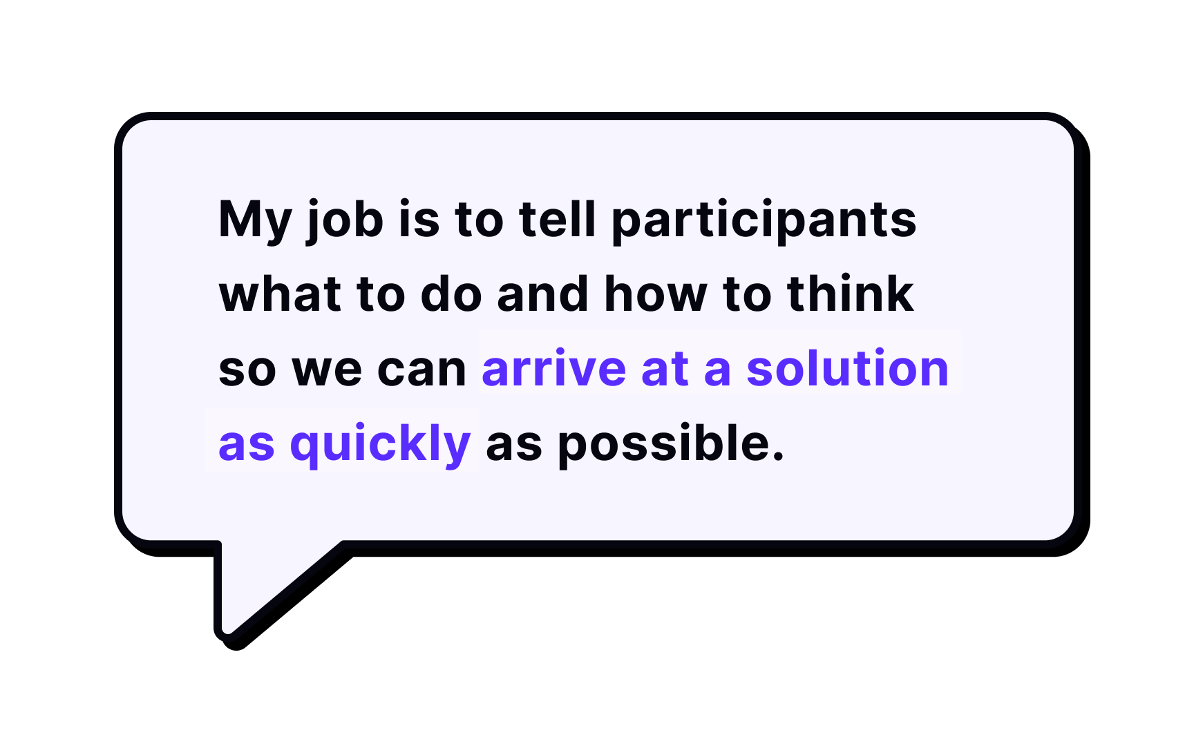 The mindset of a facilitator Bad Practice