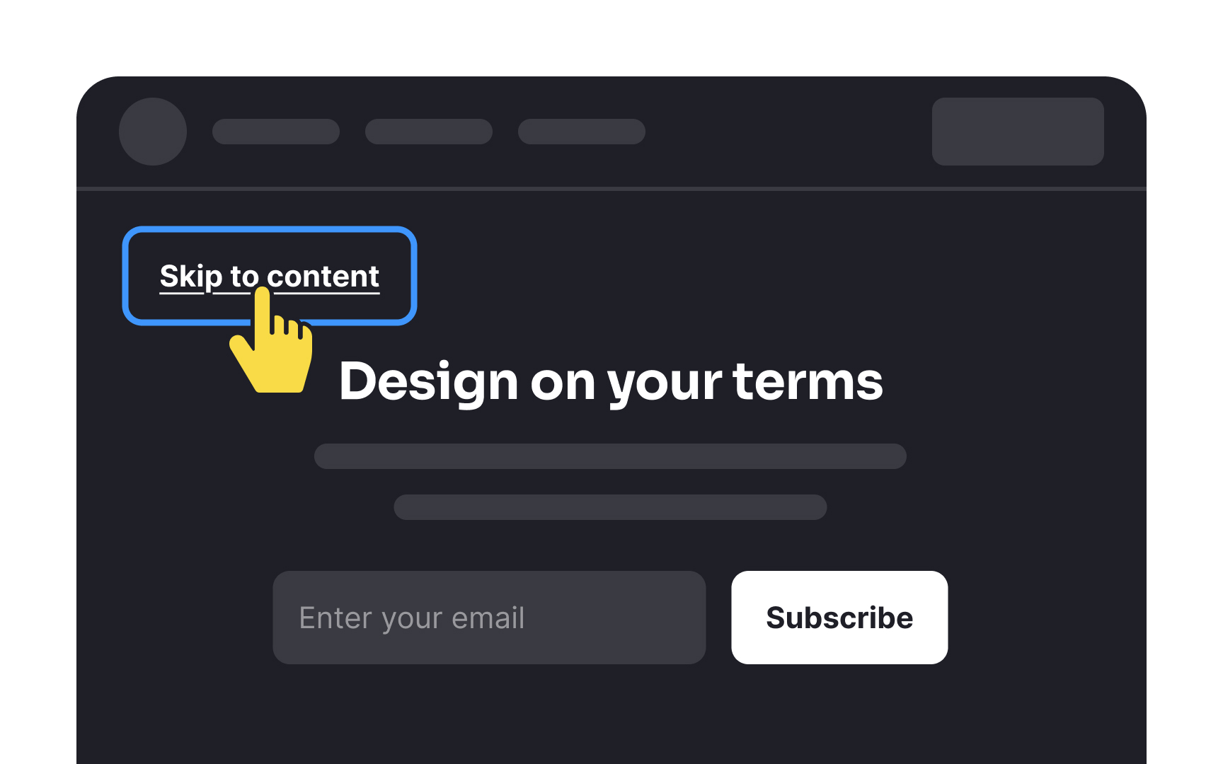 Add the Skip-to-Content button