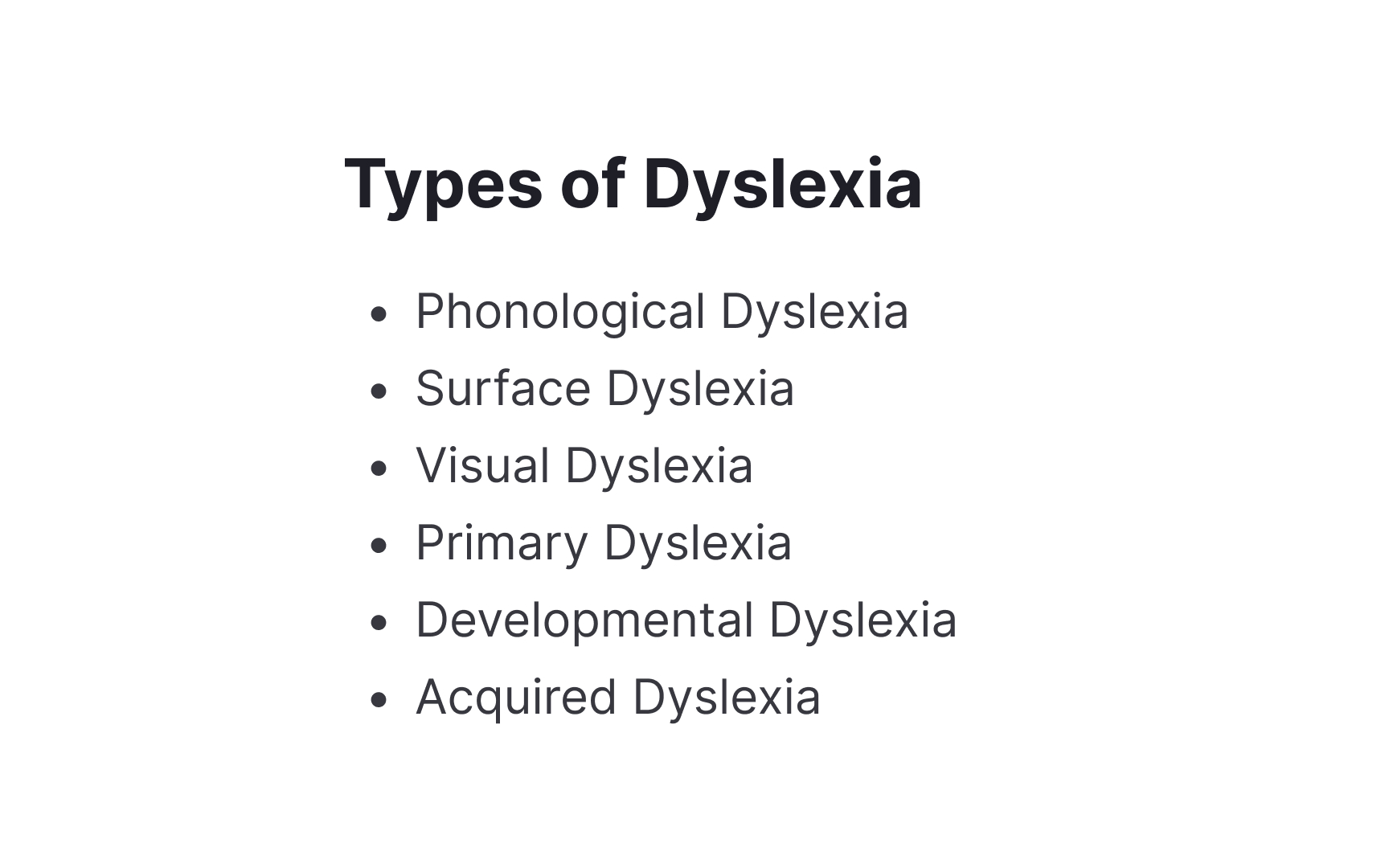 Use lists Best Practice