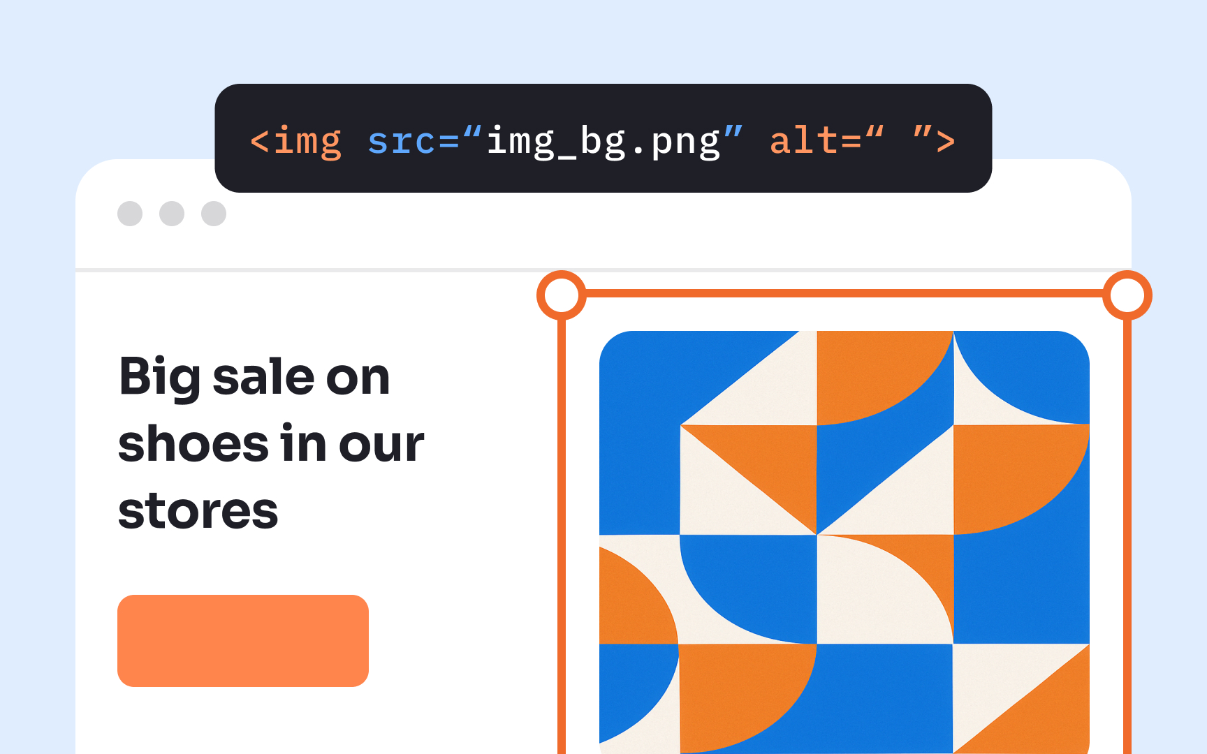 Use the null attribute for decorative images Best Practice