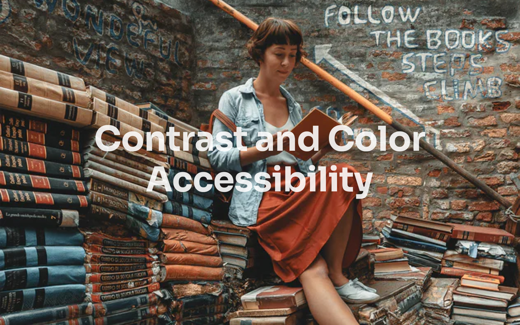 Be mindful of text overlaying images  Bad Practice