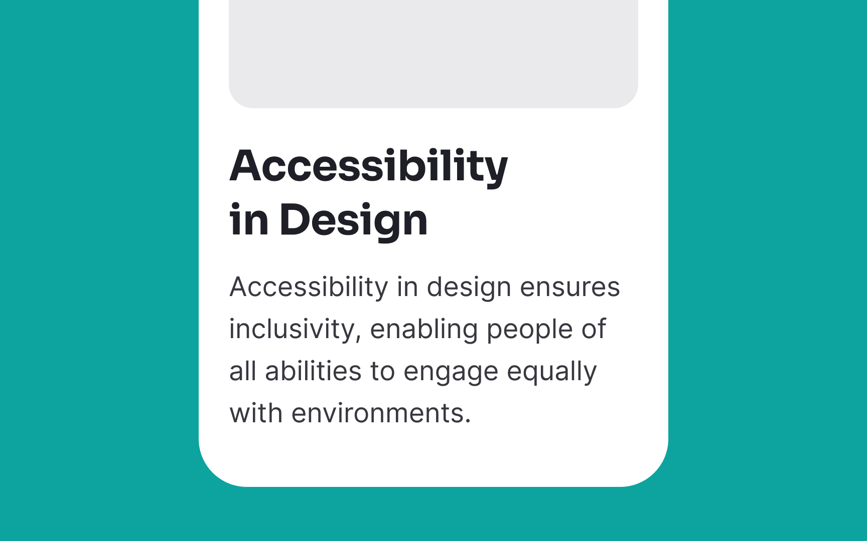Make headings stand out Best Practice