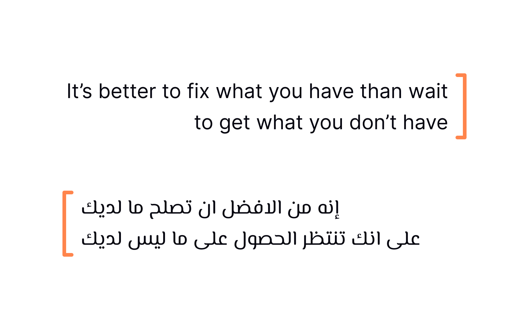 Align content according to text direction Bad Practice