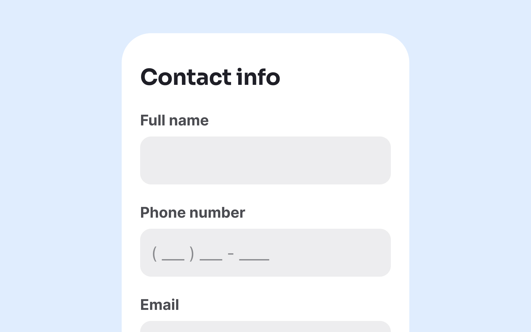Always keep labels outside of the input Best Practice