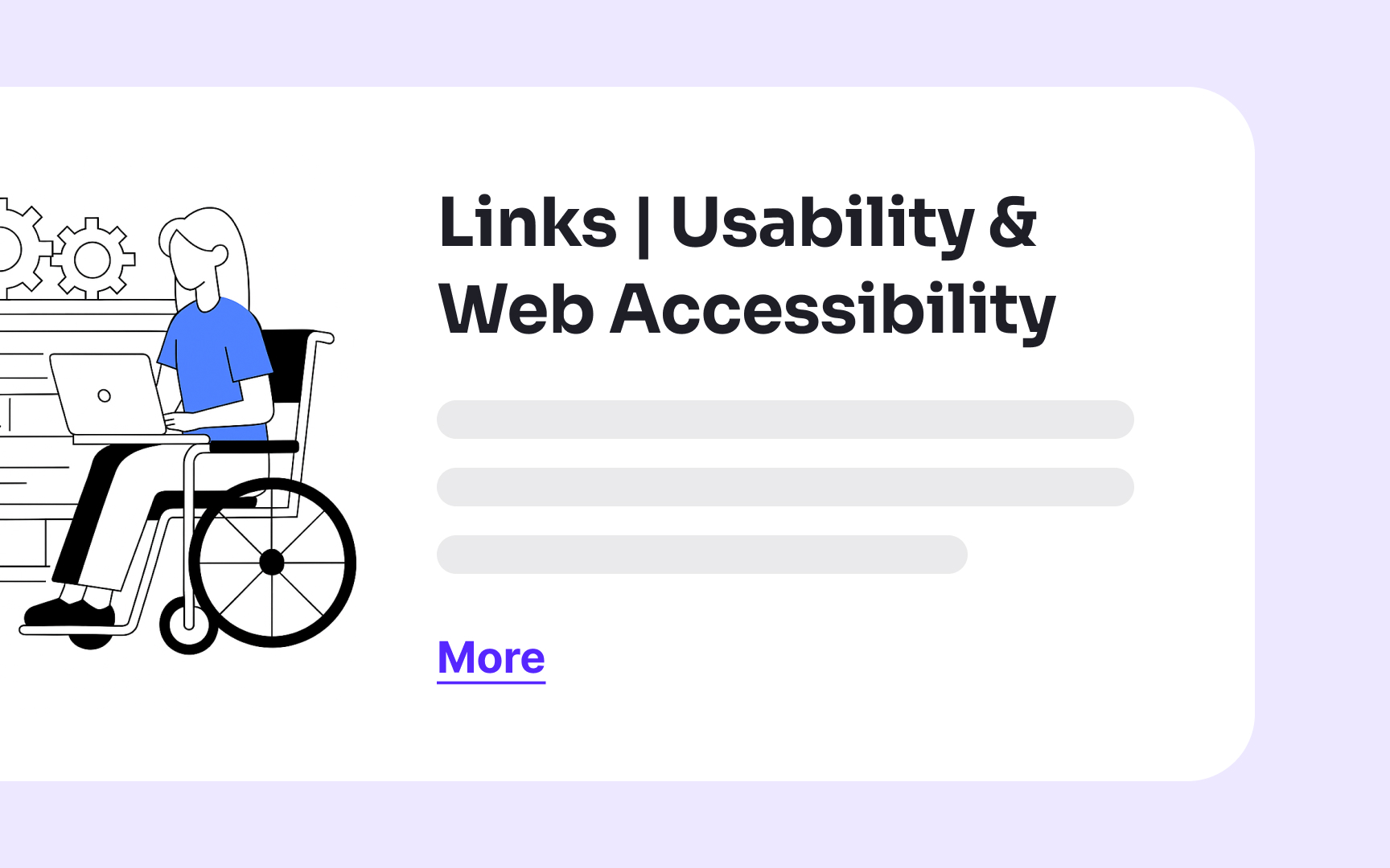 Use descriptive link labels Bad Practice