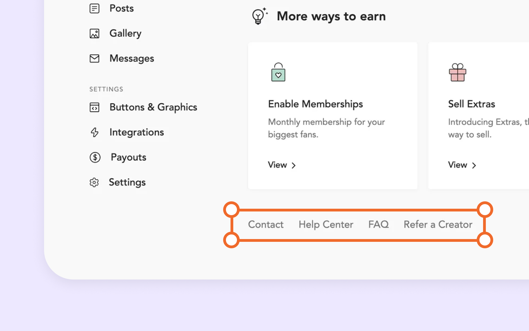Provide links to help consistently