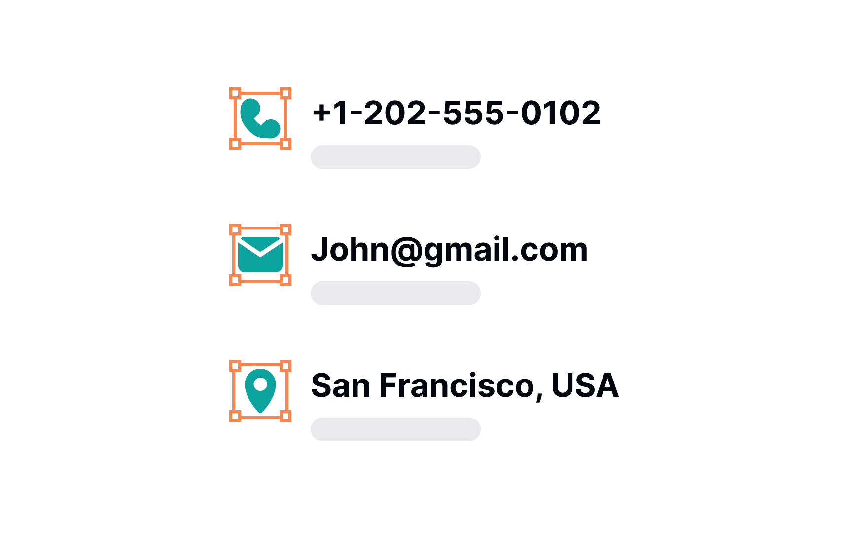 Align icons by their horizontal centers Best Practice