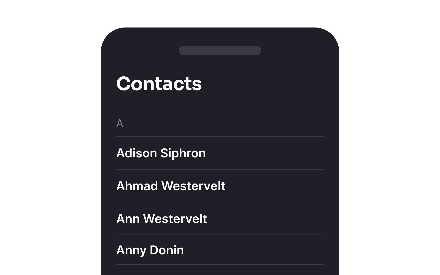 Enhance usability with searchable lists Bad Practice