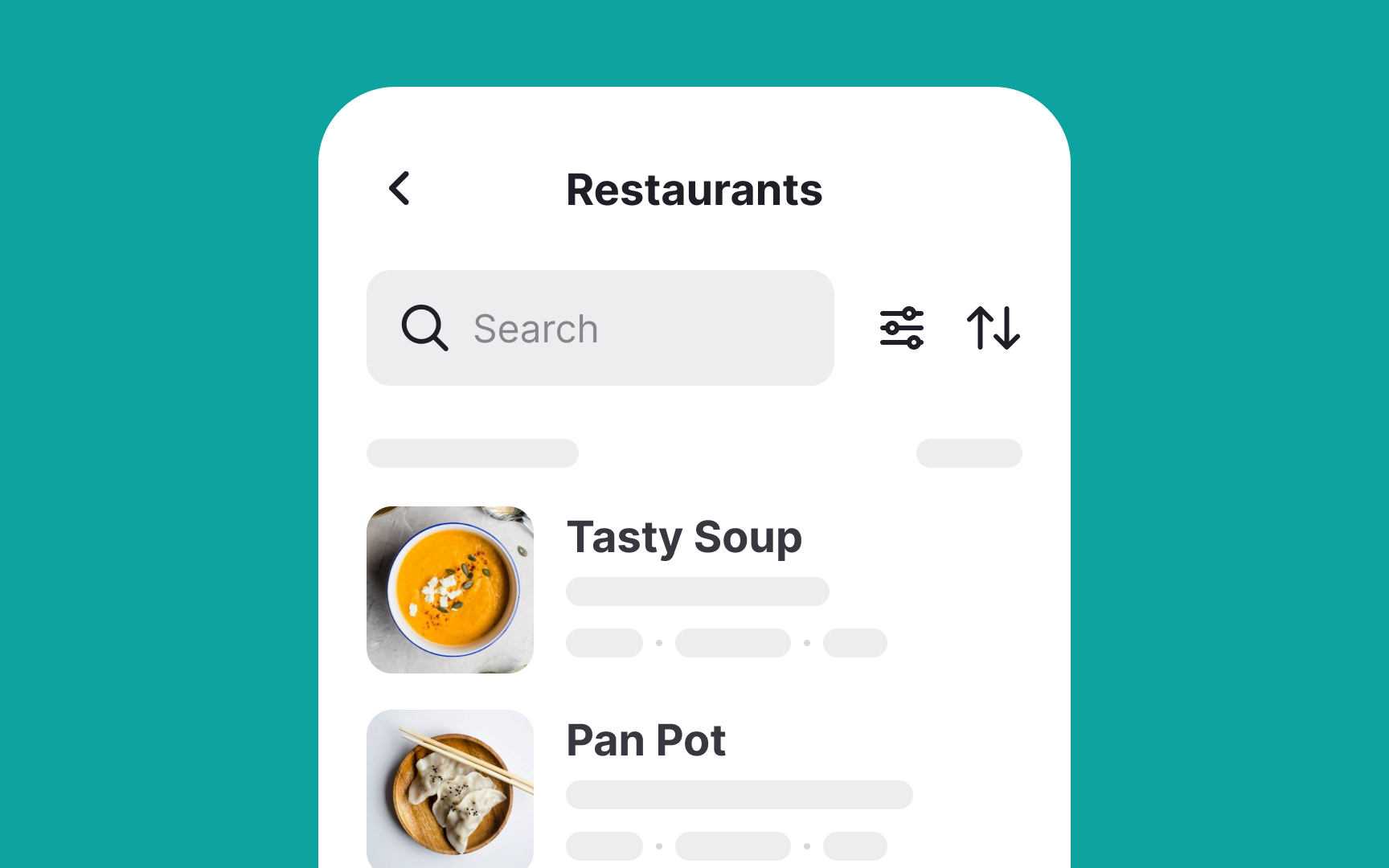 Allow to filter and sort lists Best Practice