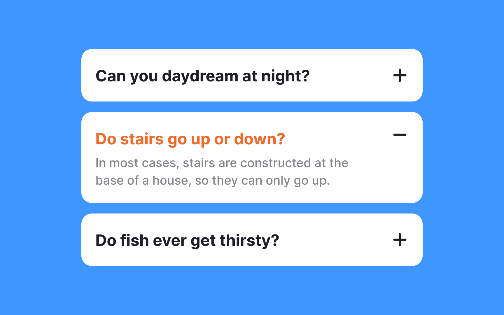 Keep sections simple in style Best Practice