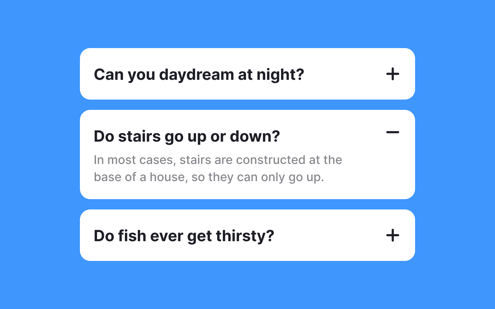 Indicate section state Bad Practice