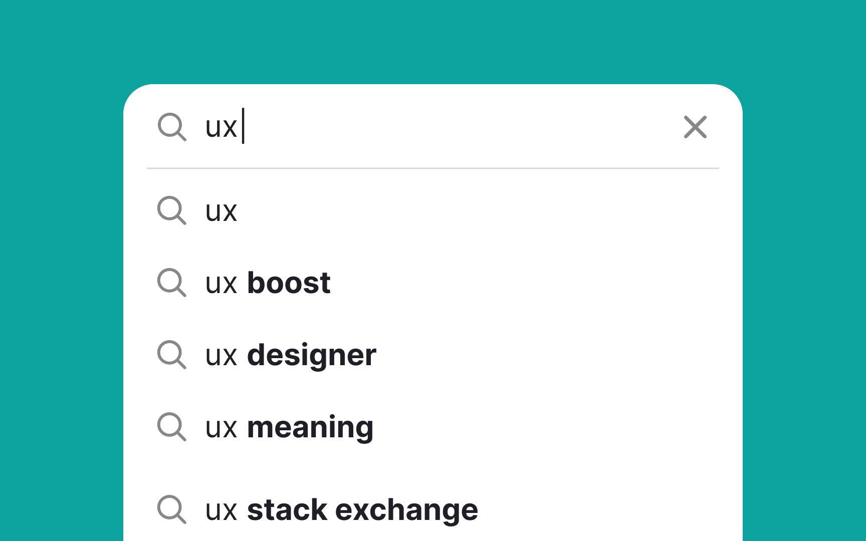 Show recent search requests  Bad Practice