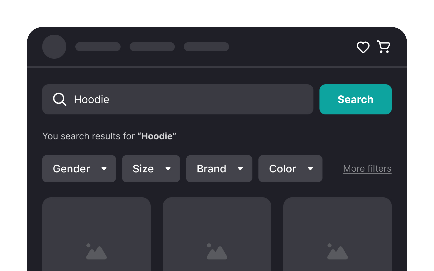 Offer filtering options Best Practice