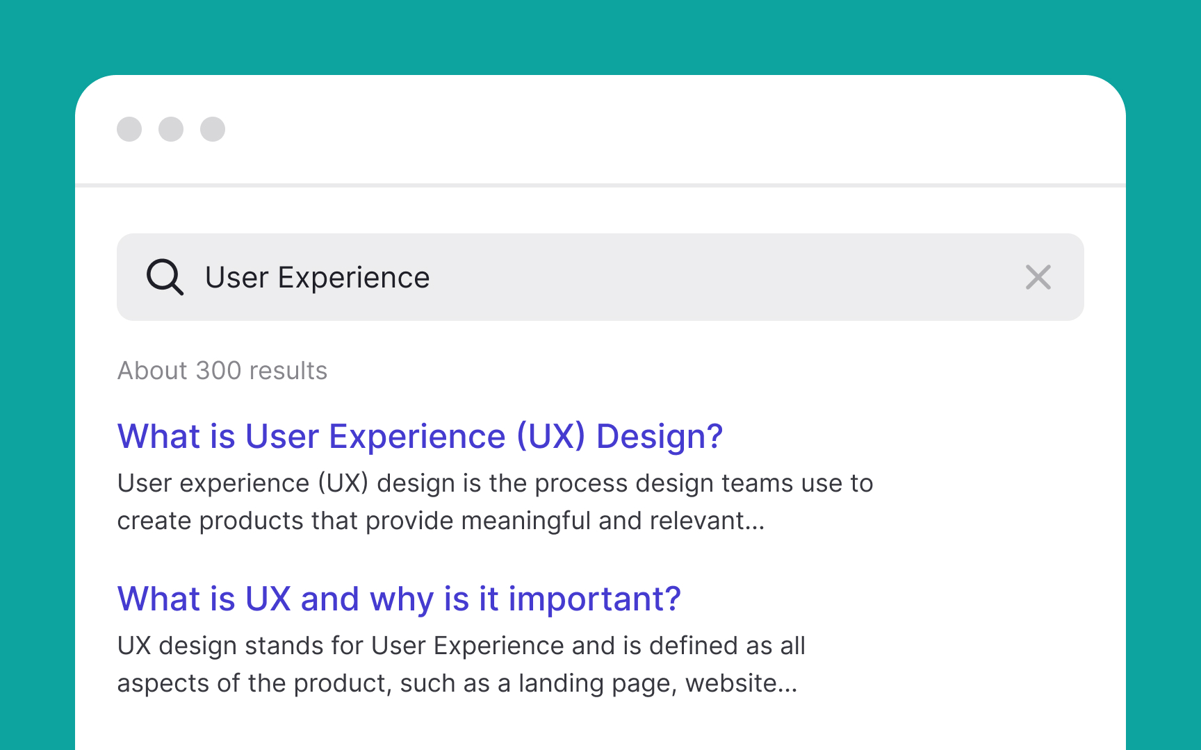 Highlight matching keywords on the search results page Bad Practice