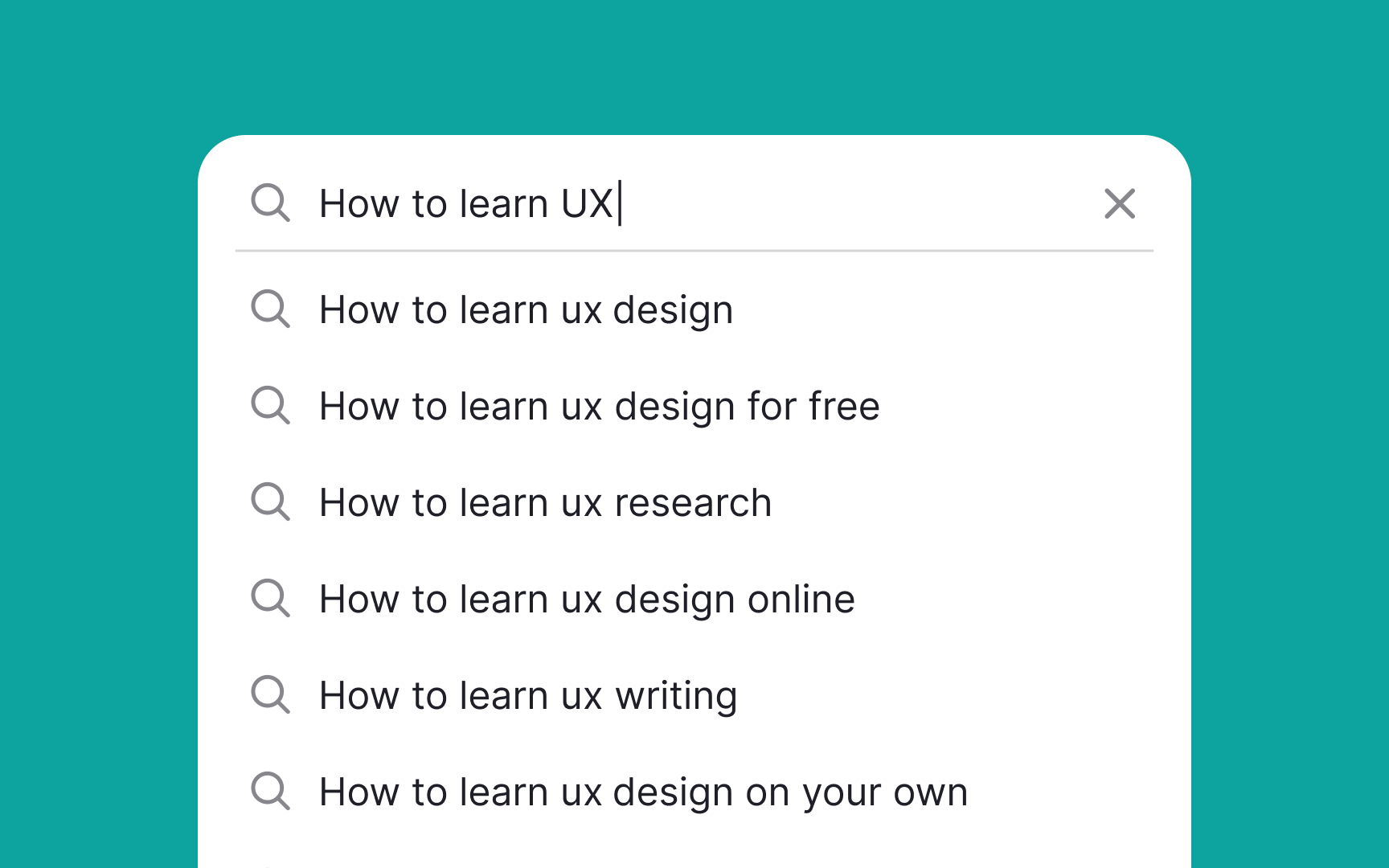 Highlight the suggested part in auto-suggested queries Bad Practice