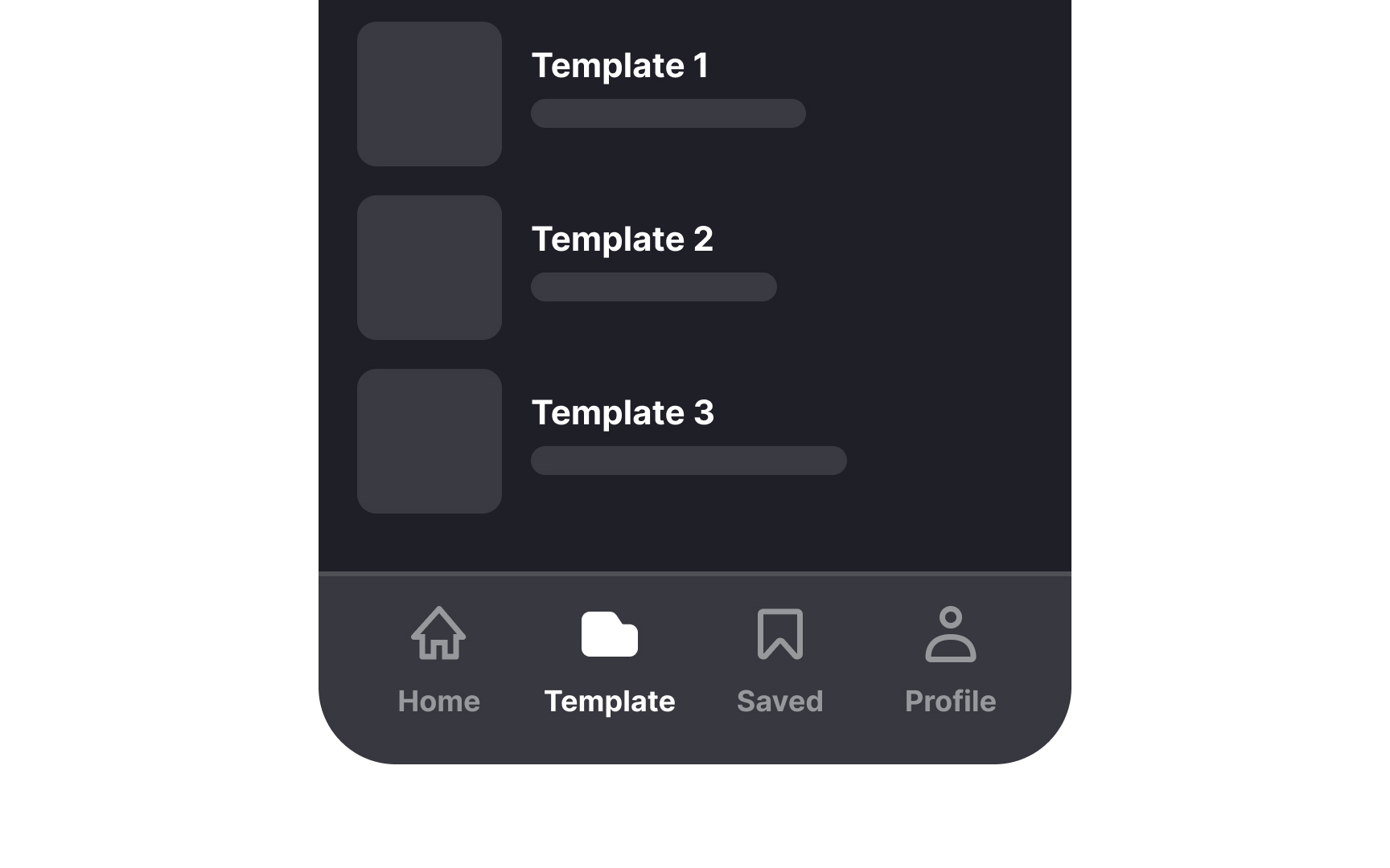 Bottom tab navigation