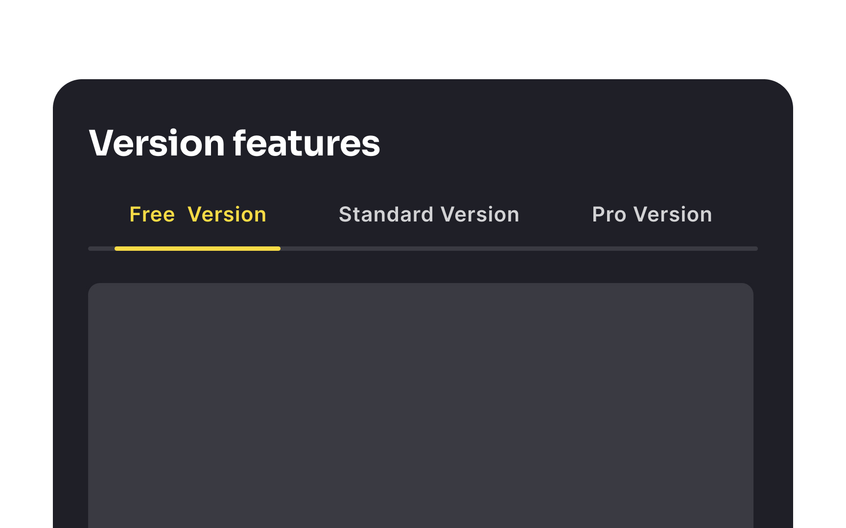 Keep unselected tabs visible Best Practice