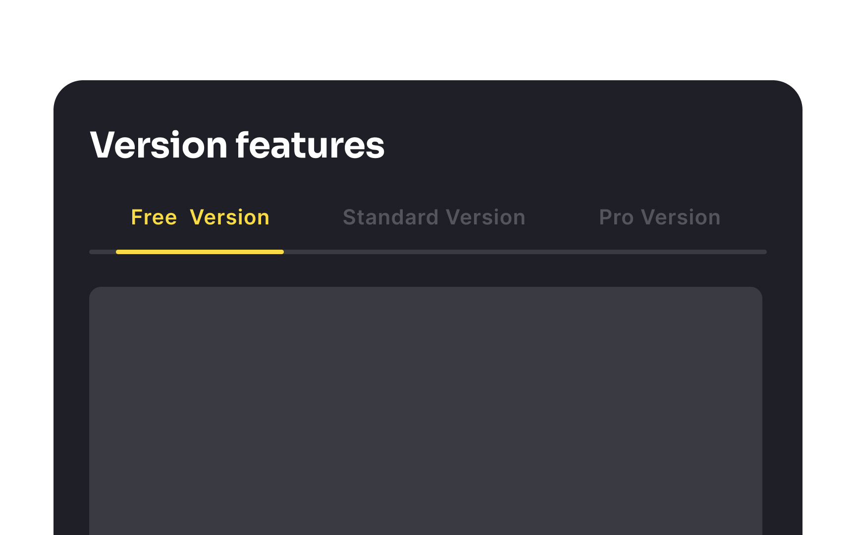 Keep unselected tabs visible Bad Practice