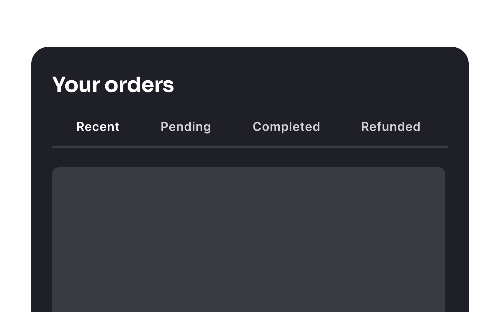 Highlight the selected tab Bad Practice