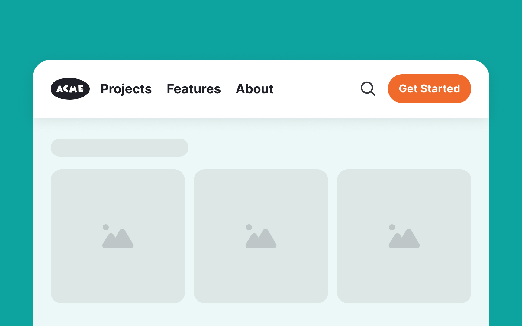 Differentiate the header and content Best Practice