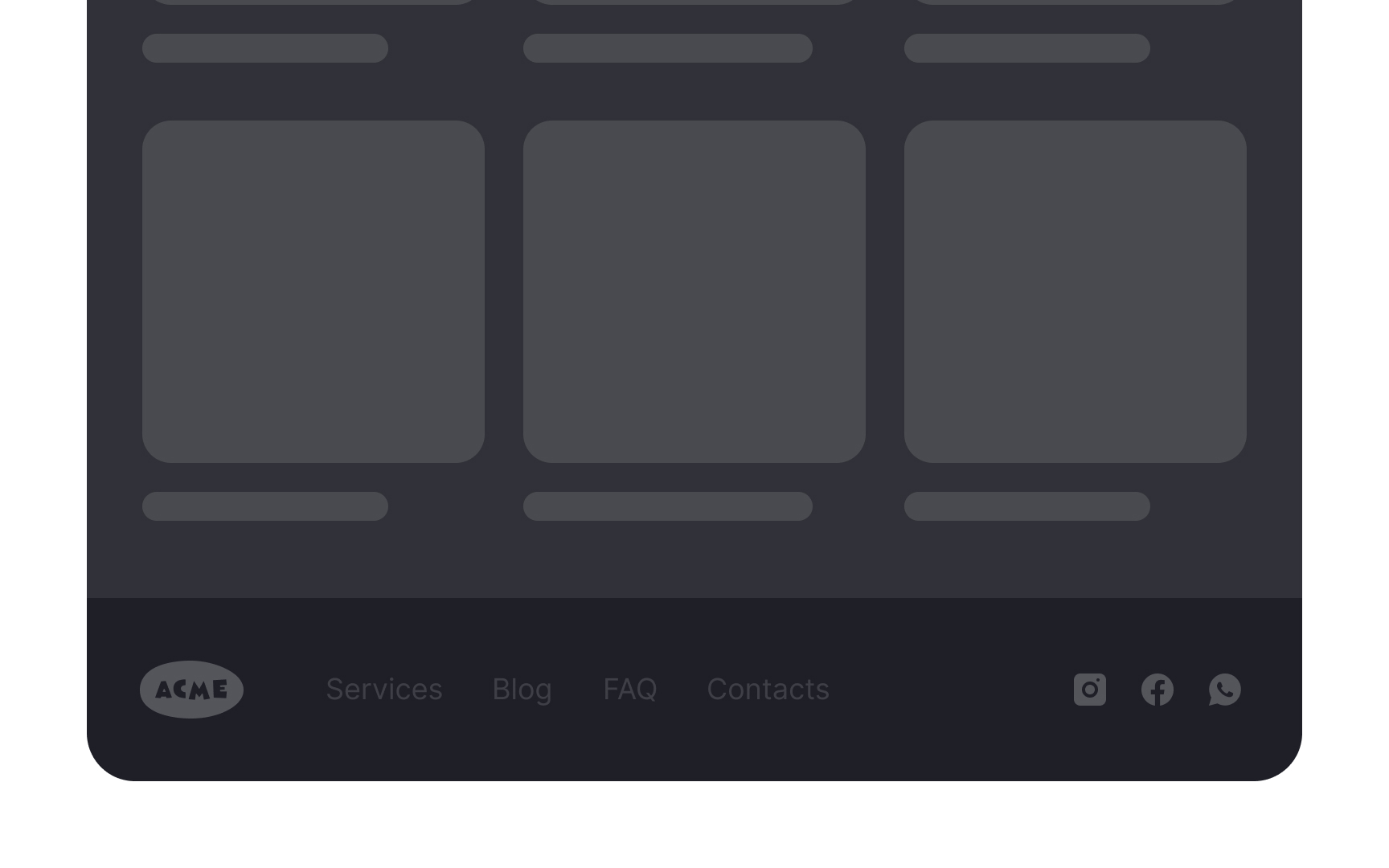 Make the footer visible and legible Bad Practice