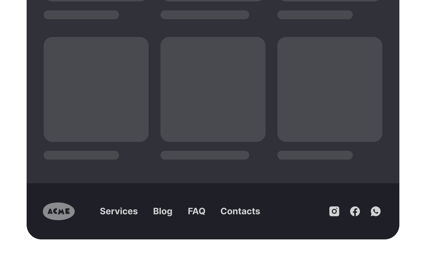 Make the footer visible and legible Best Practice