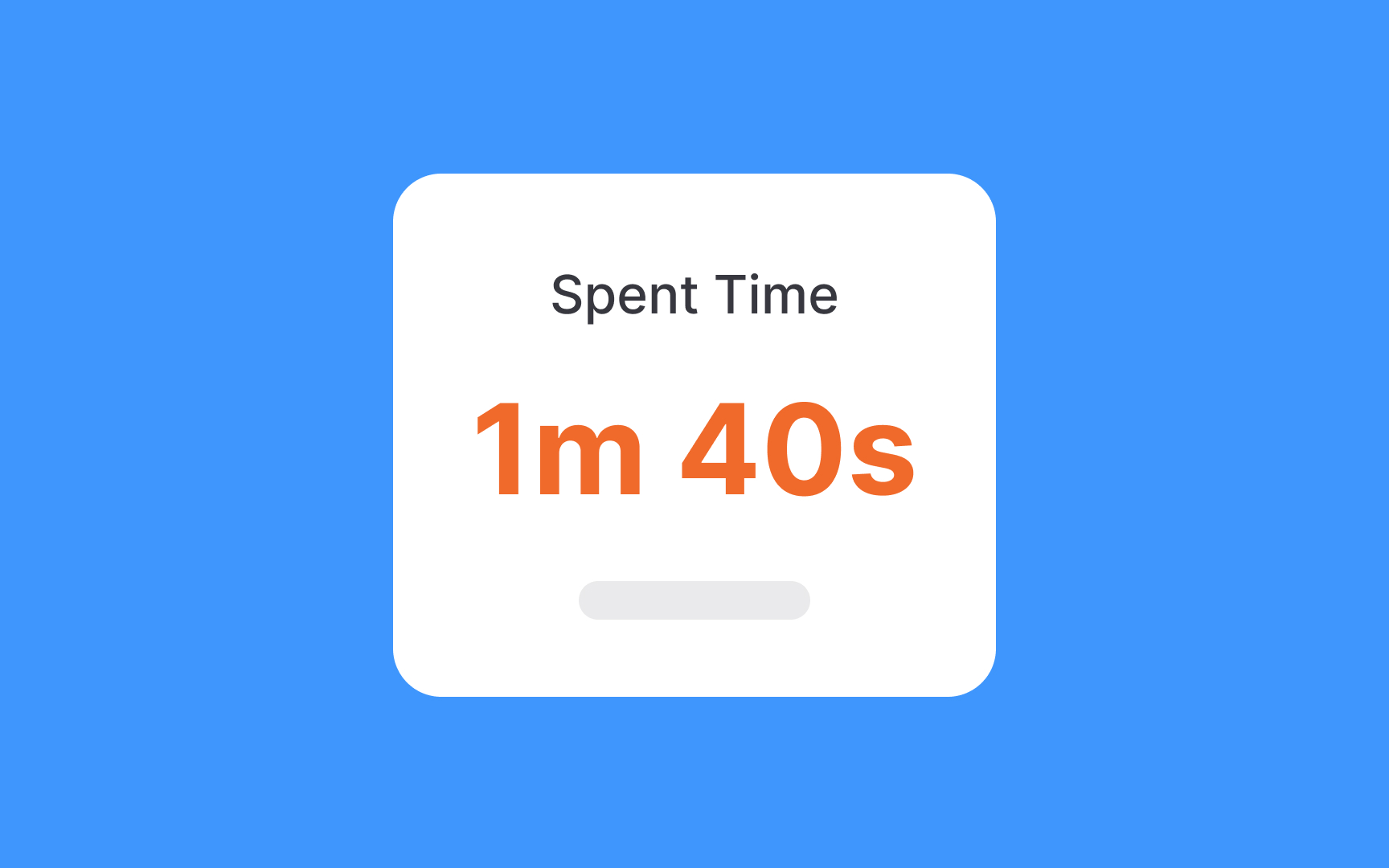 Evaluate time spent