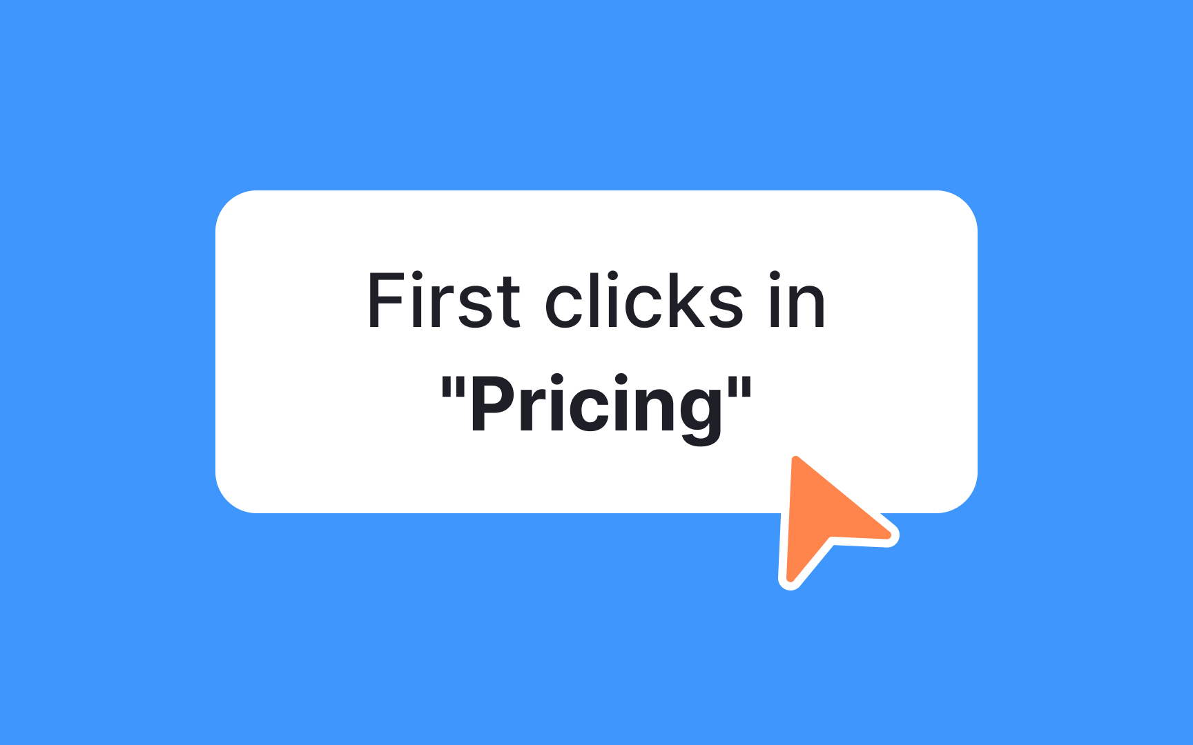 Analyze first clicks Best Practice