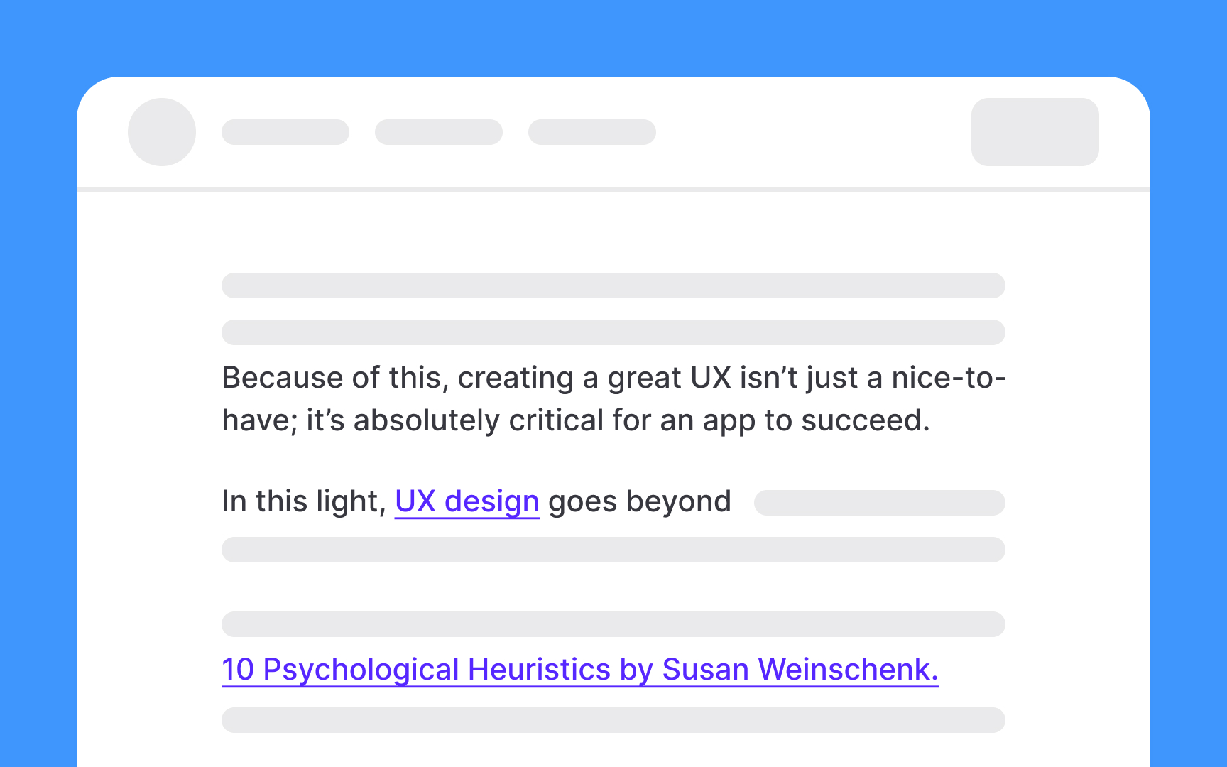 Contextual navigation Best Practice