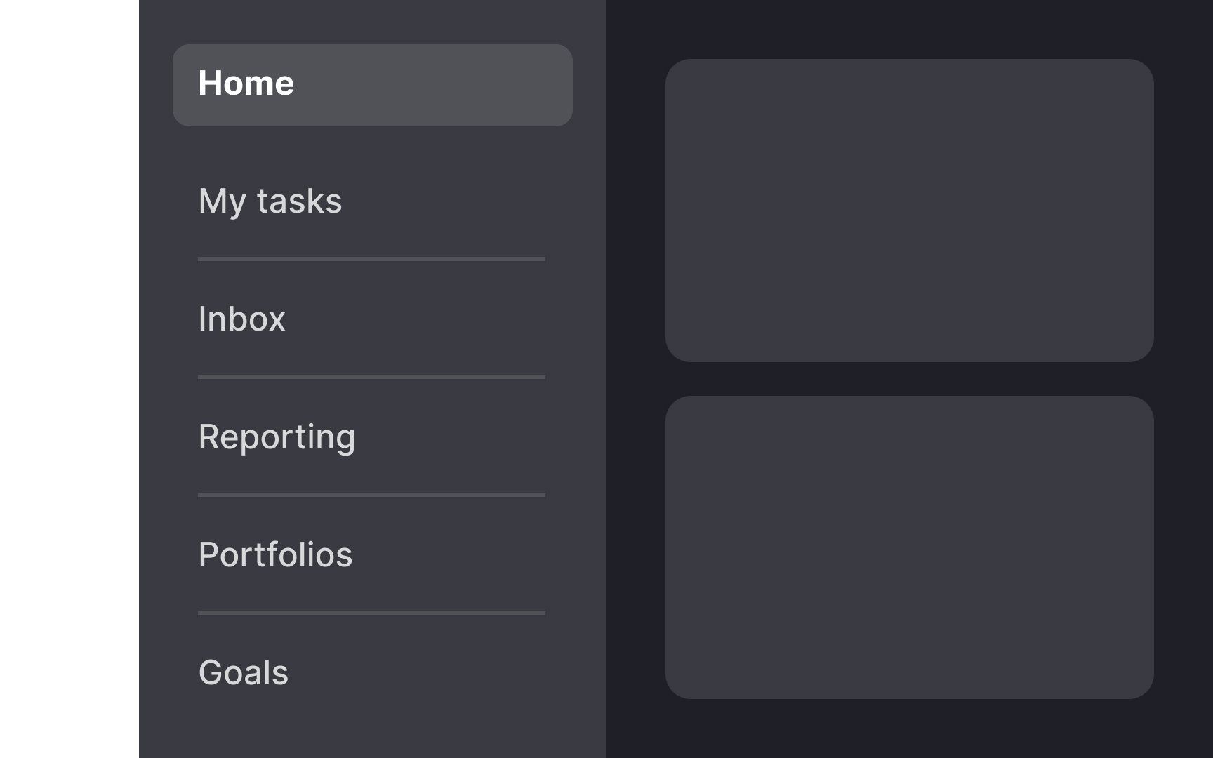 Provide enough visual weight for menu links Bad Practice
