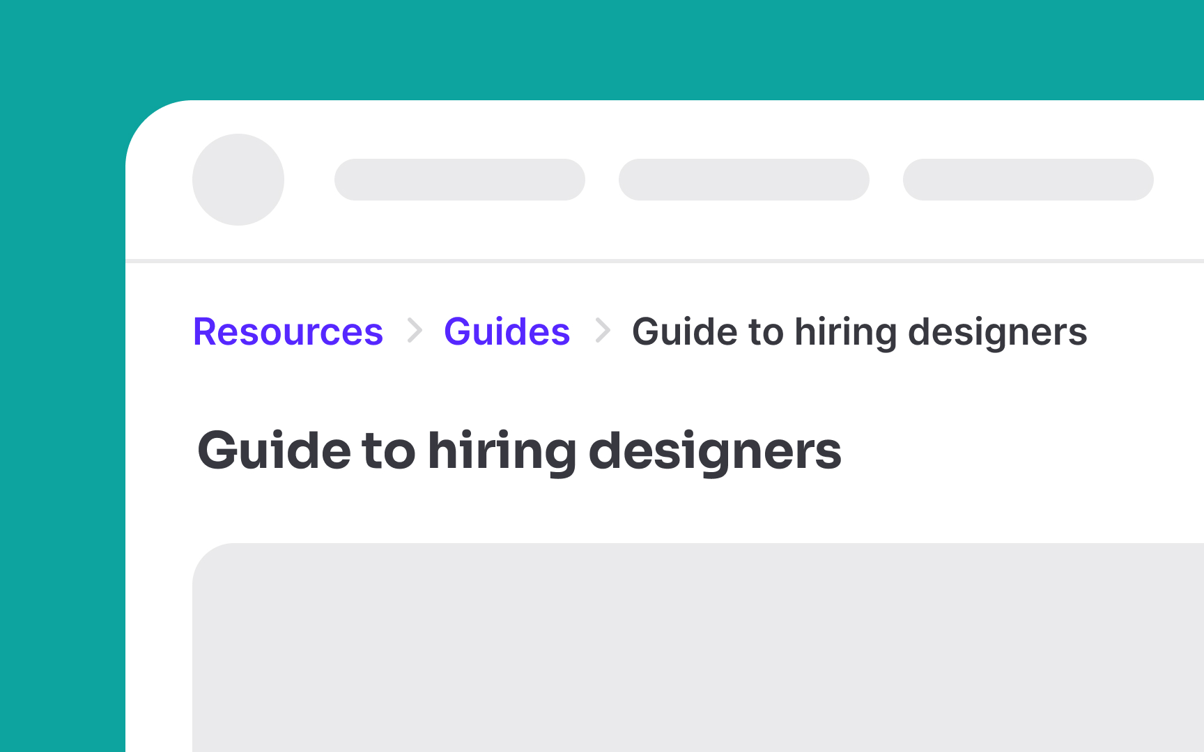 Why indicate current location? Best Practice